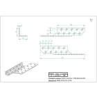Balos szarufa szelemen lekötő 170x35x35mm horganyzott