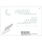Jobbos szarufa szelemen lekötő 170x35x35mm horganyzott