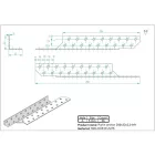 Balos szarufa szelemen lekötő 250x35x35mm horganyzott