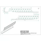 Jobbos szarufa szelemen lekötő 250x35x35mm horganyzott