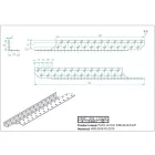 Balos szarufa szelemen lekötő 330x35x35mm horganyzott