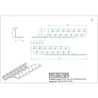 Balos szarufa szelemen lekötő 210x35x35mm horganyzott