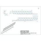 Jobbos szarufa szelemen lekötő 290x35x35mm horganyzott