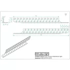 Jobbos szarufa szelemen lekötő 370x35x35mm horganyzott