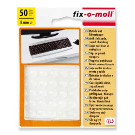   Műanyag zajelnyelő és csúszásgátló ütköző, öntapadó ,átlátszó 50 db 8 mm Fix-o-moll