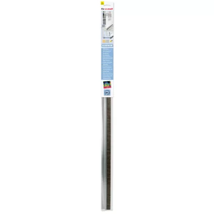 1 m x 20 mm / 46 mm ajtótömítés, alumínium, lószőr matt ezüst Fix-o-moll