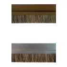 1 m x 20 mm / 46 mm ajtótömítés, alumínium, lószőr matt ezüst Fix-o-moll