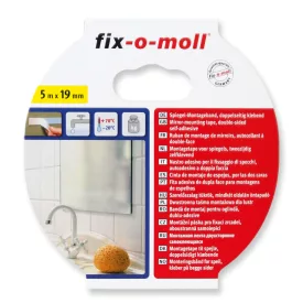 Tükörragasztó szalag, fehér, 5m x 19 mm Fix-o-moll