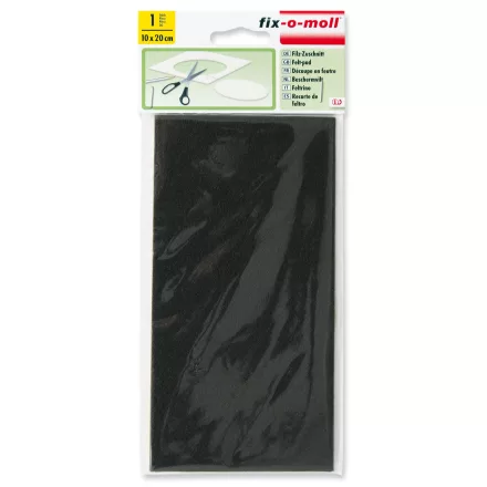 Vágható filc, öntapadó barna, 100 mm x 200 mm Fix-o-moll