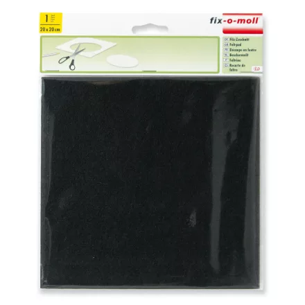Vágható filc, öntapadó barna, 200 mm x 200 mm Fix-o-moll