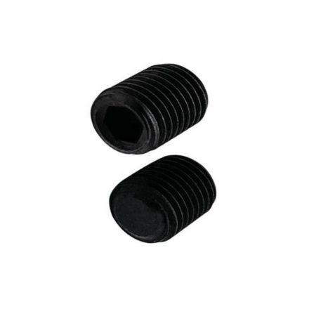 Hernyócsavar lapos véggel 10x12mm natúr DIN913 45H